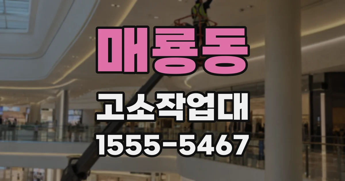 매룡동 고소작업대