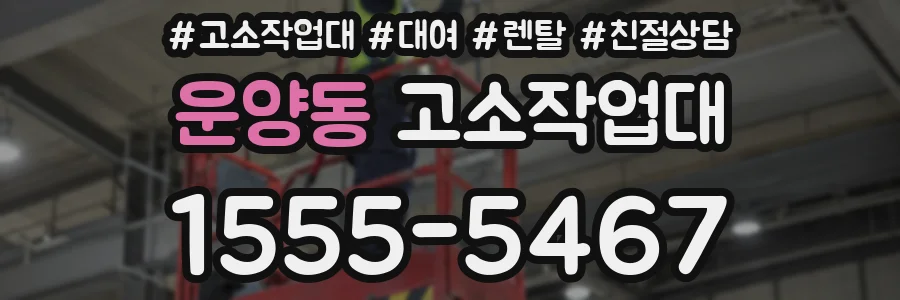 운양동 고소작업대