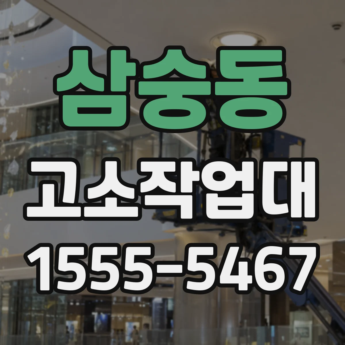 삼숭동 고소작업대