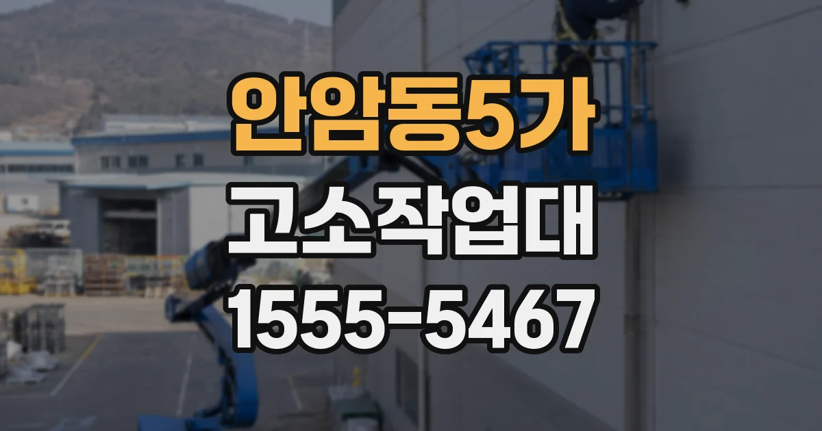안암동5가 고소작업대