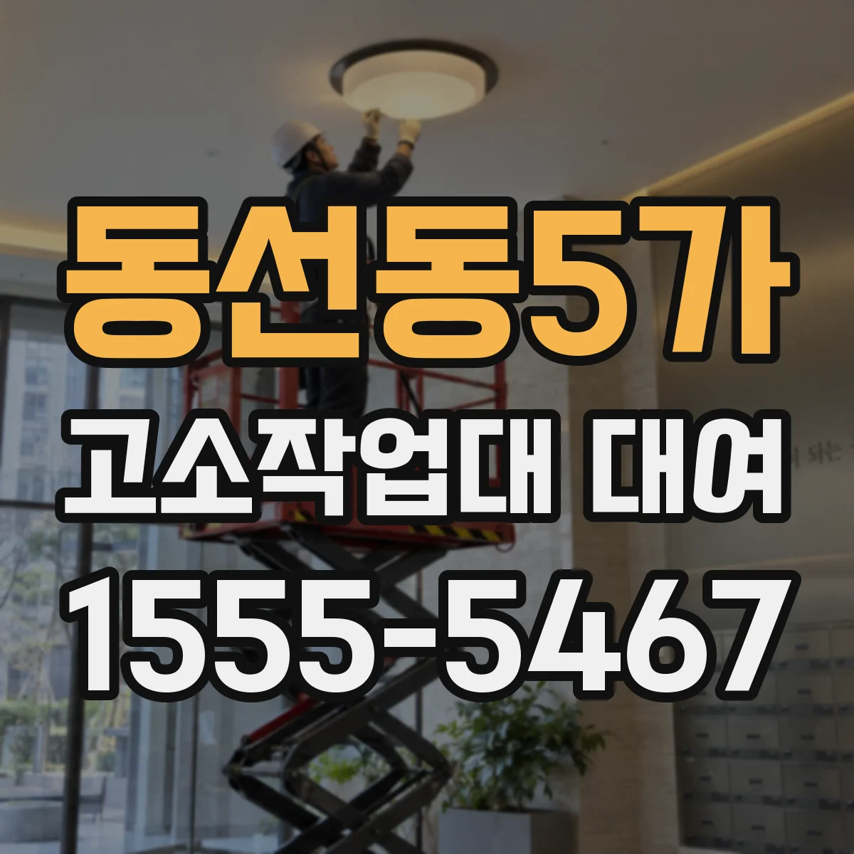 동선동5가 고소작업대 대여