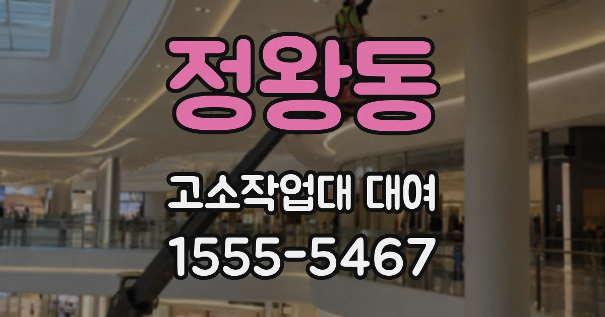 정왕동 고소작업대 대여