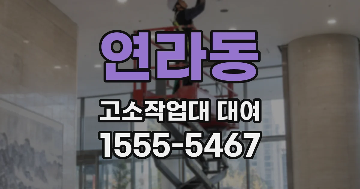연라동 고소작업대 대여