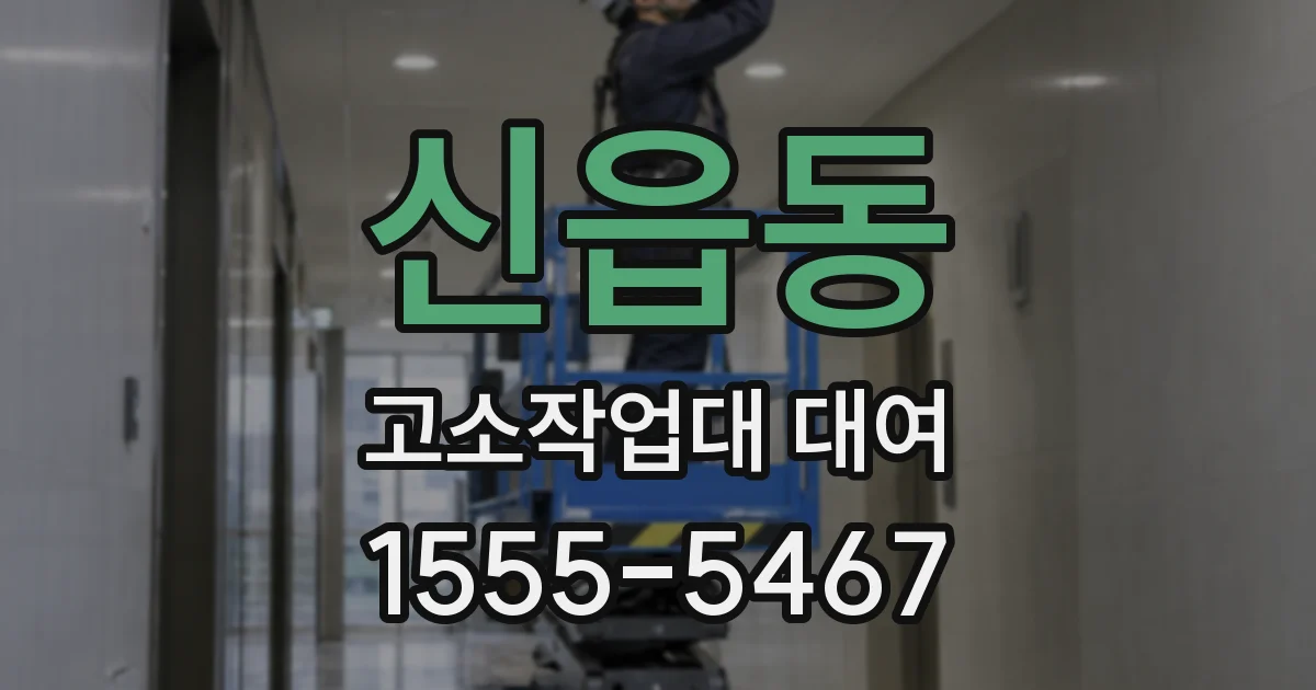 신읍동 고소작업대 대여