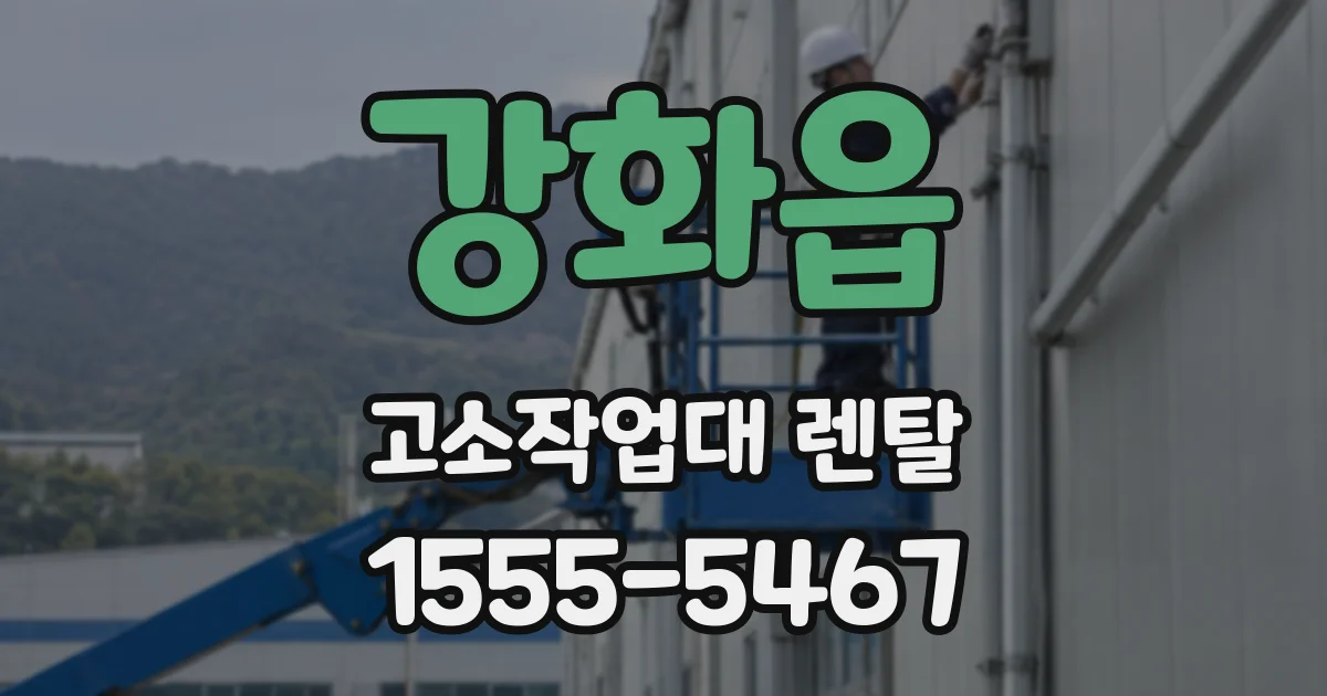 강화읍 고소작업대 렌탈