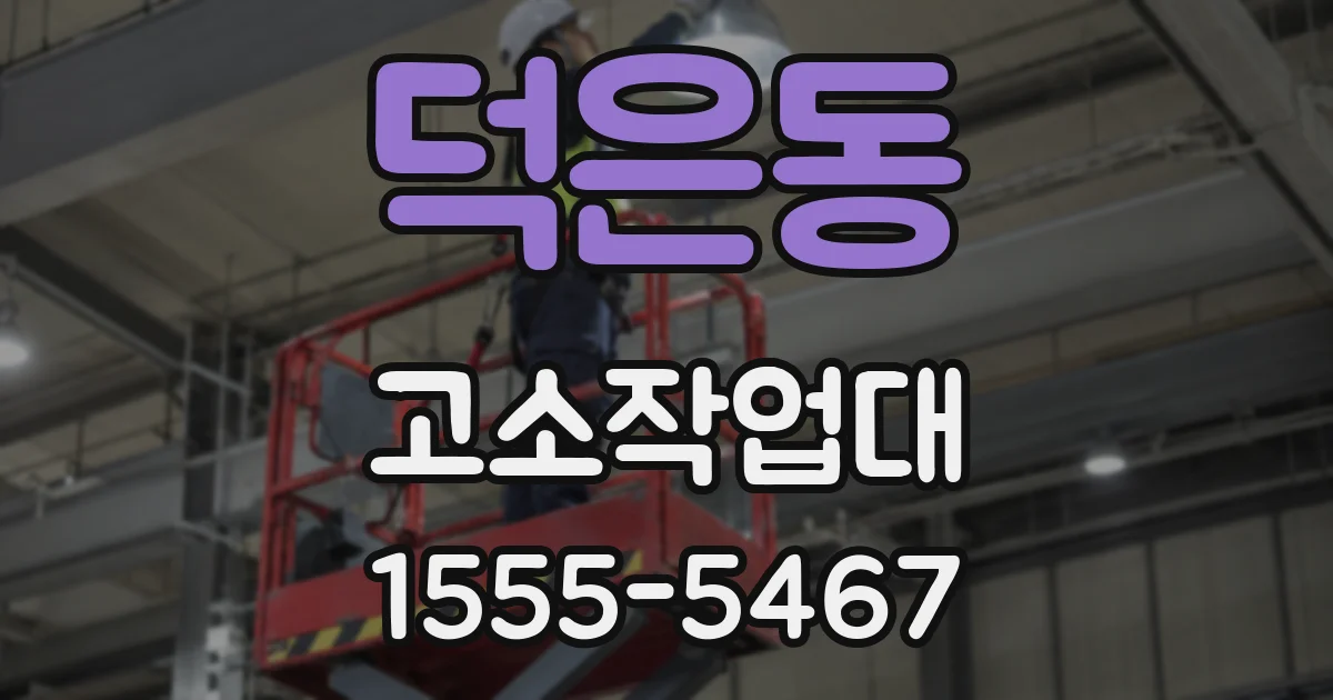 덕은동 고소작업대