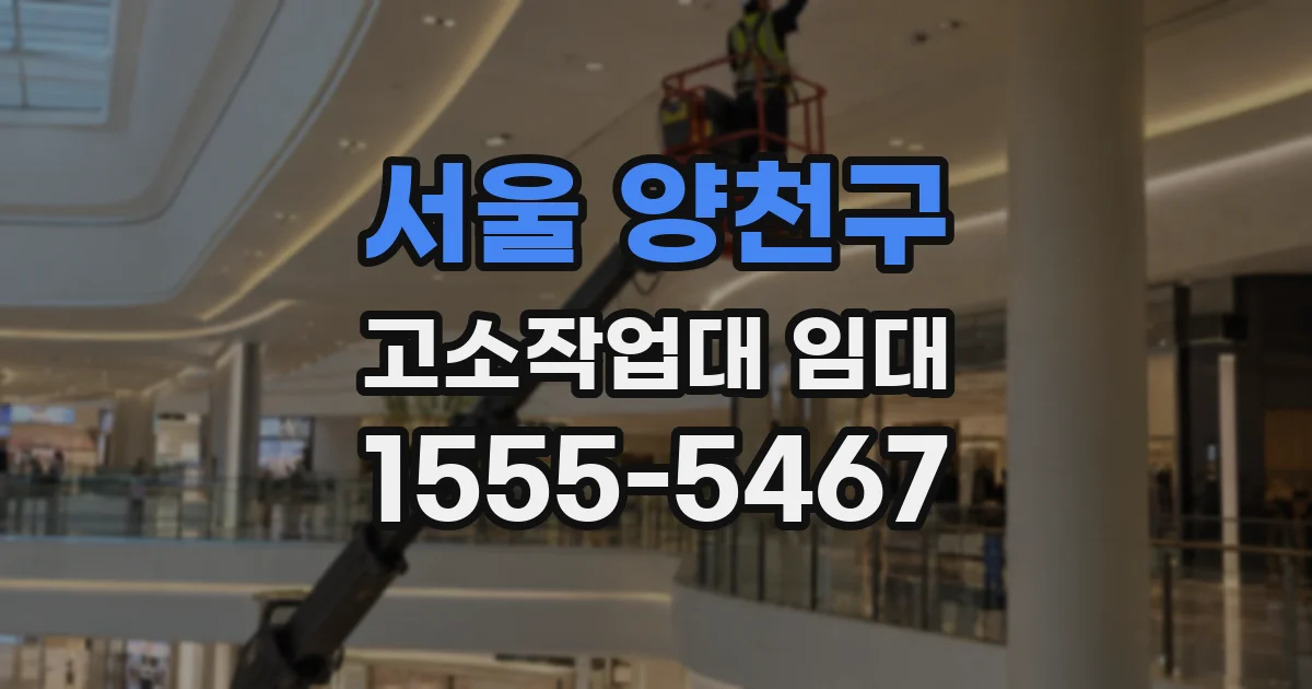 서울 양천구 고소작업대 임대