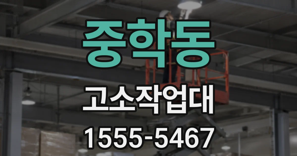 중학동 고소작업대