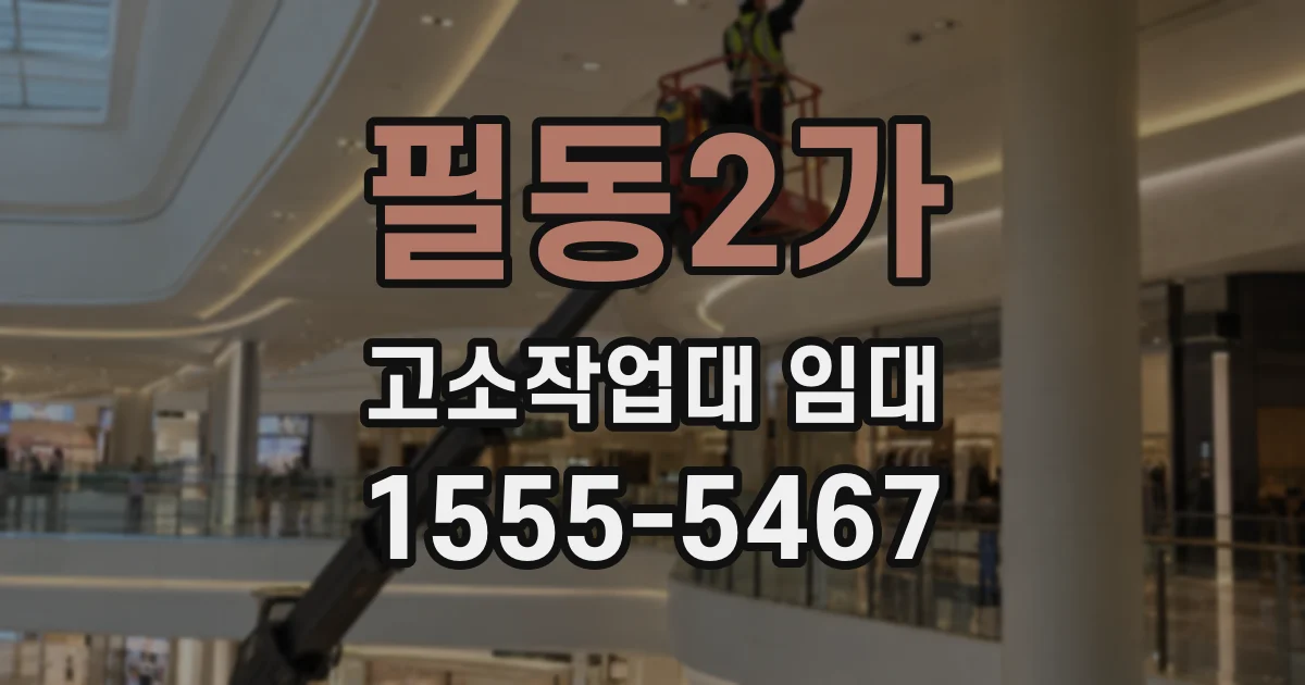 필동2가 고소작업대 임대