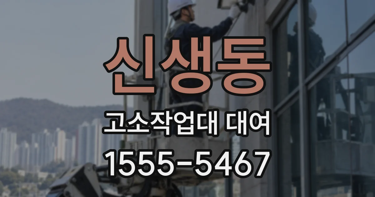 신생동 고소작업대 대여