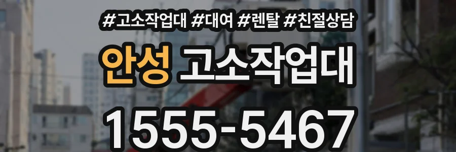 안성 고소작업대