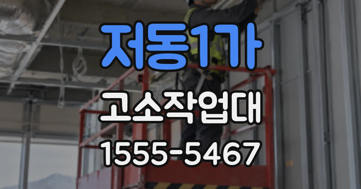 저동1가 고소작업대
