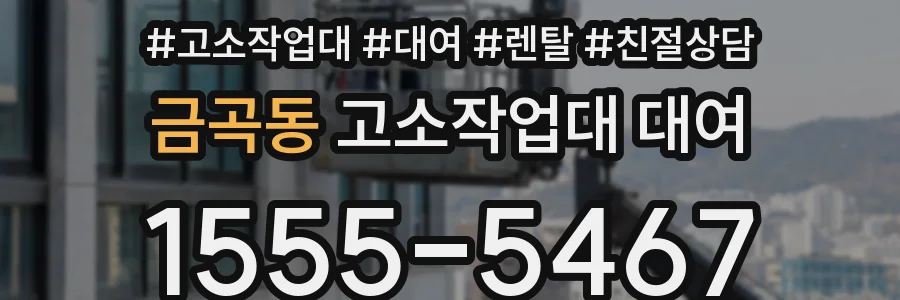 금곡동 고소작업대 대여