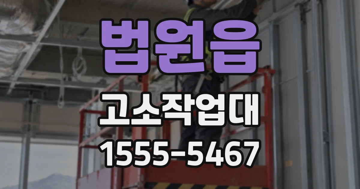 법원읍 고소작업대
