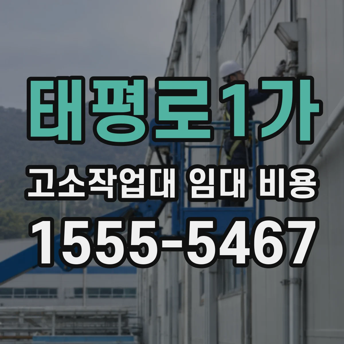 태평로1가 고소작업대 임대 비용