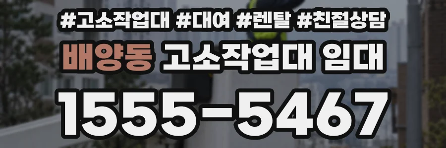 배양동 고소작업대 임대