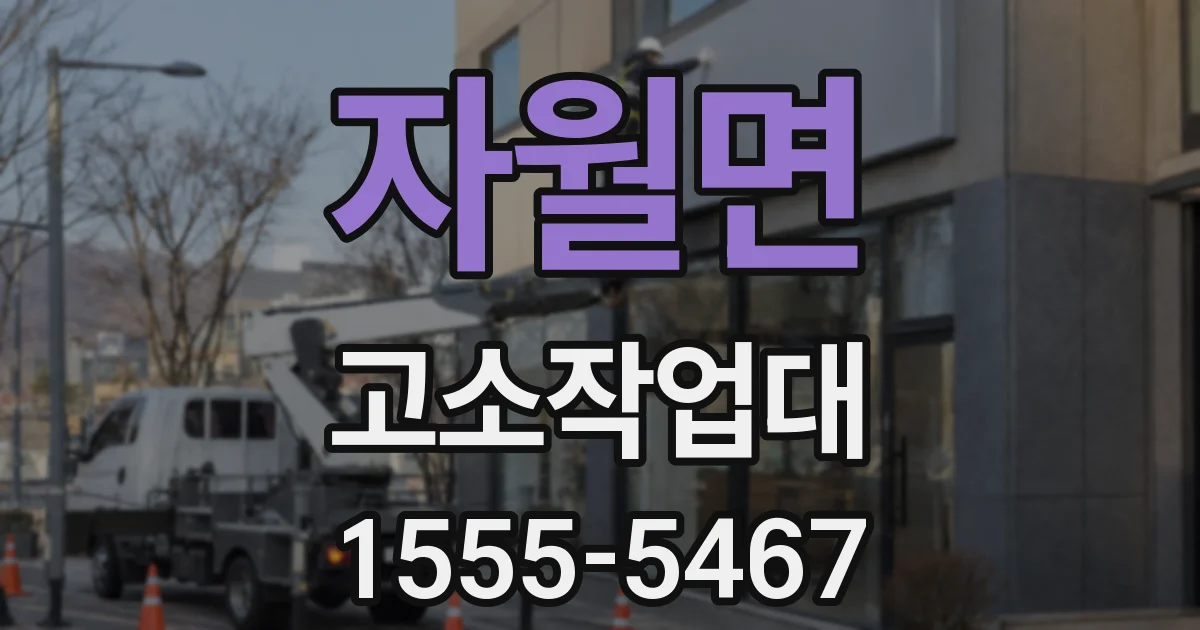 자월면 고소작업대