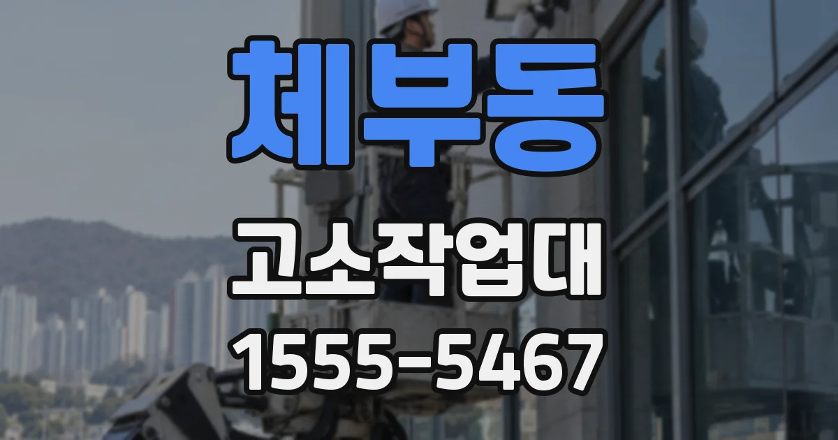 체부동 고소작업대