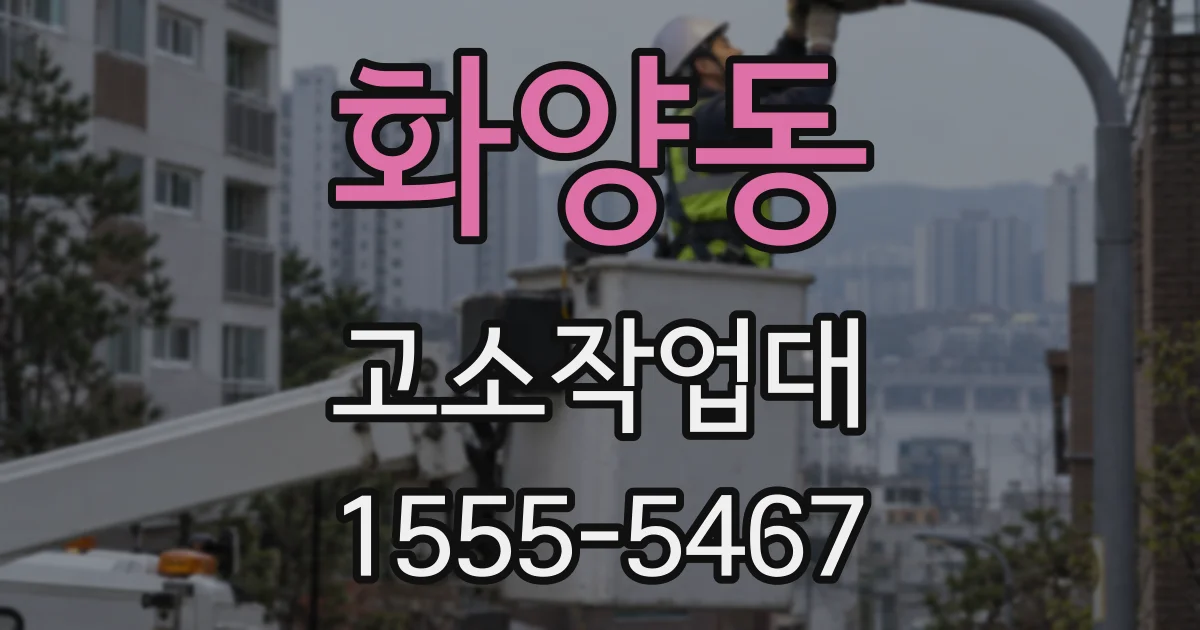 화양동 고소작업대