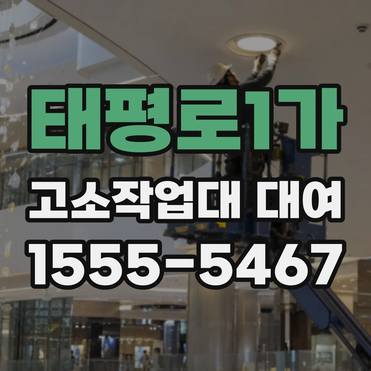 태평로1가 고소작업대 대여