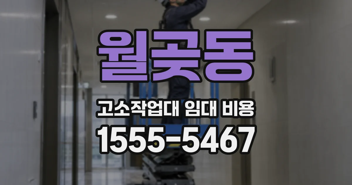 월곶동 고소작업대 임대 비용