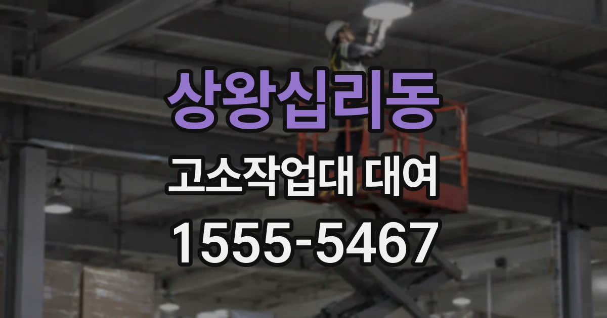 상왕십리동 고소작업대 대여