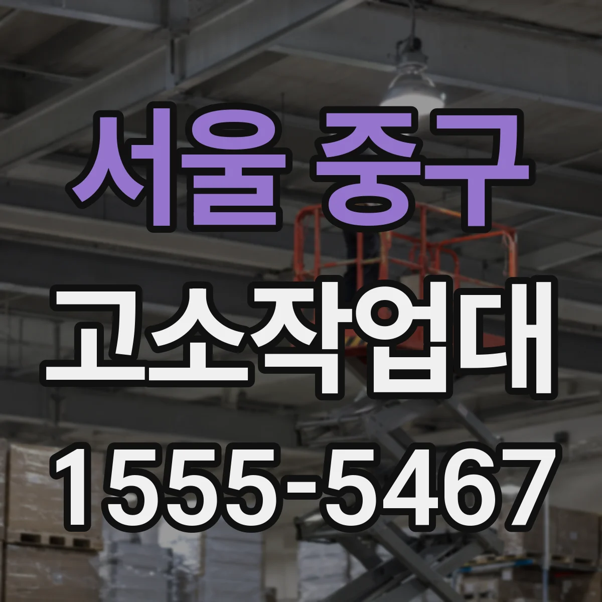 서울 중구 고소작업대