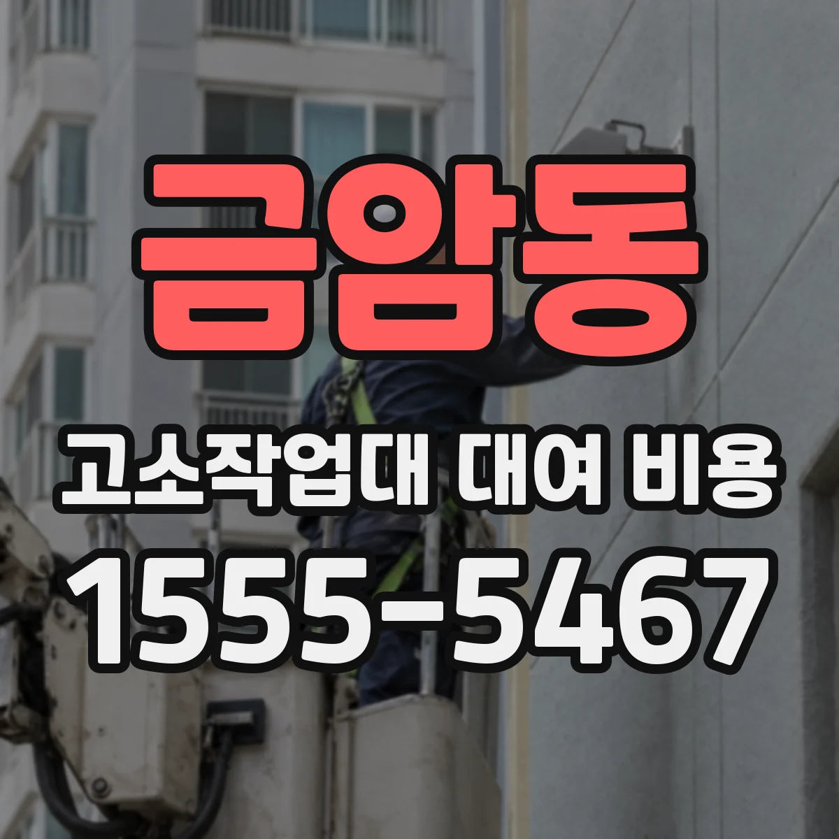 금암동 고소작업대 대여 비용