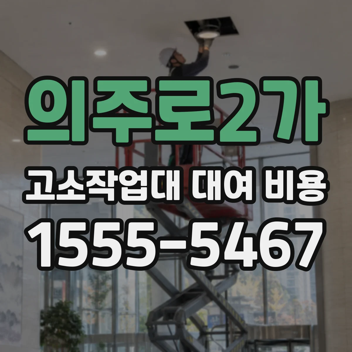 의주로2가 고소작업대 대여 비용