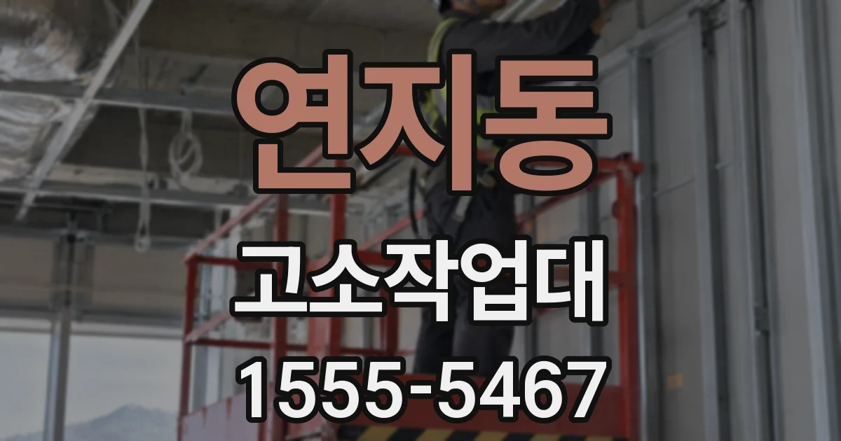 연지동 고소작업대