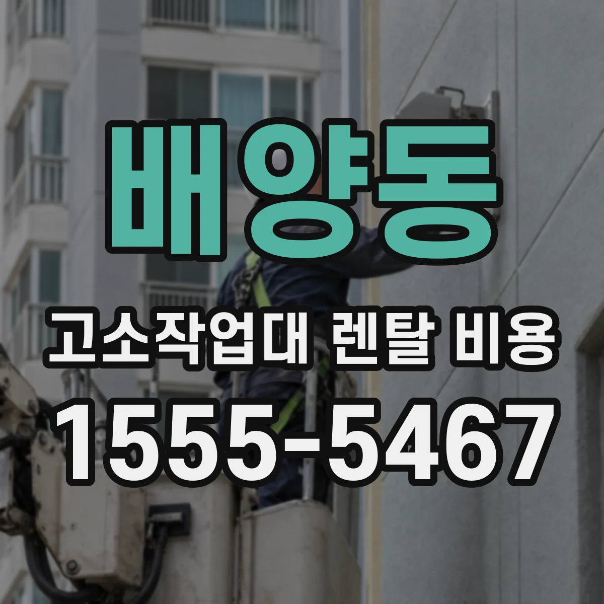 배양동 고소작업대 렌탈 비용