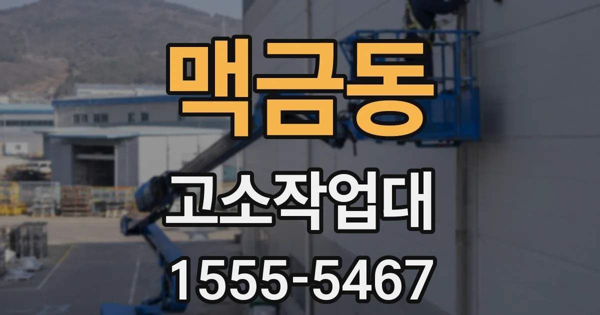 맥금동 고소작업대