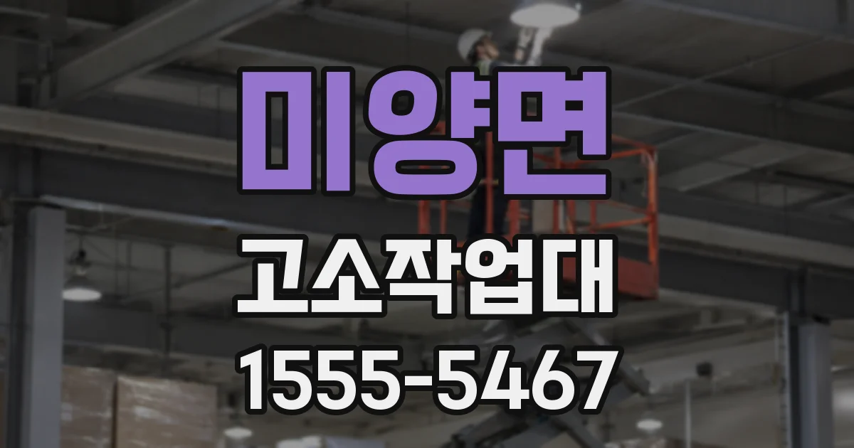 미양면 고소작업대