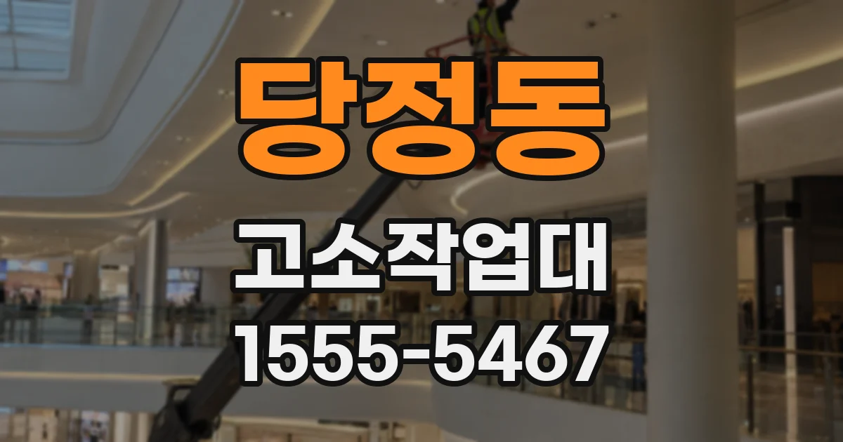 당정동 고소작업대