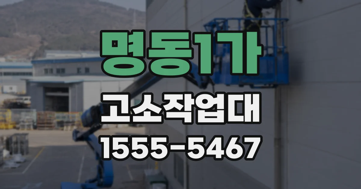 명동1가 고소작업대