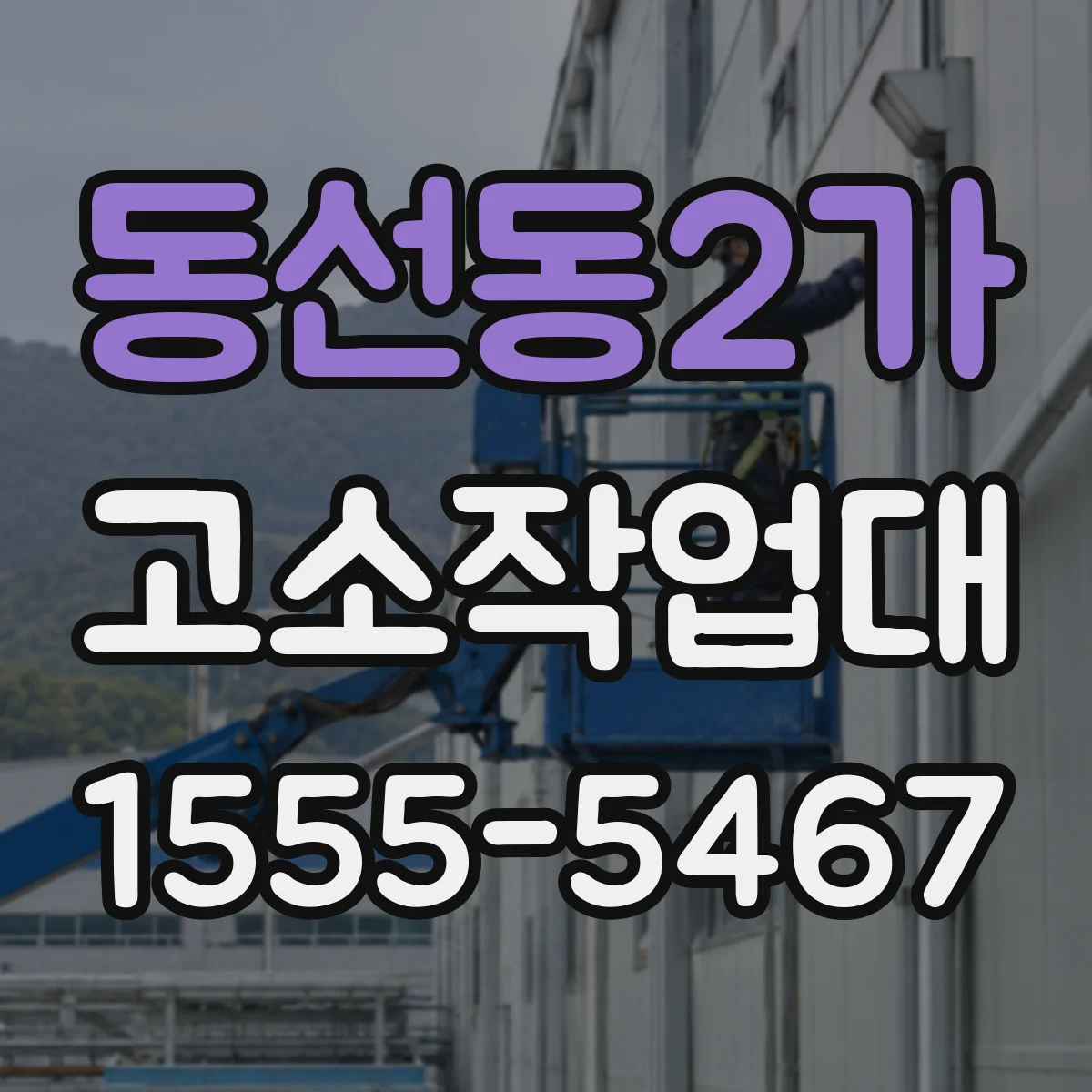 동선동2가 고소작업대
