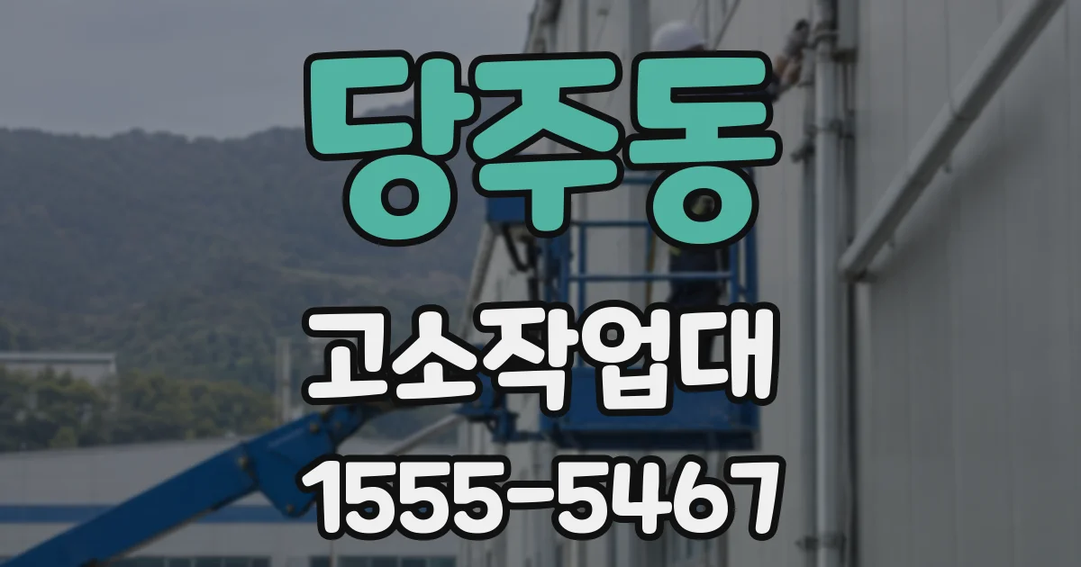 당주동 고소작업대
