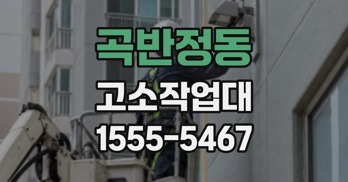 곡반정동 고소작업대