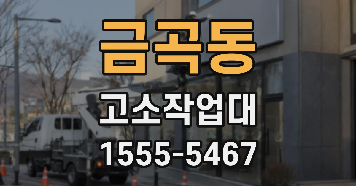금곡동 고소작업대