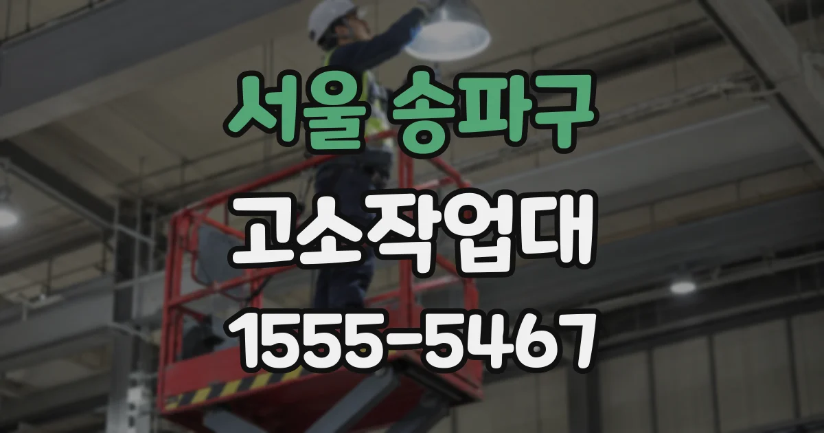 서울 송파구 고소작업대