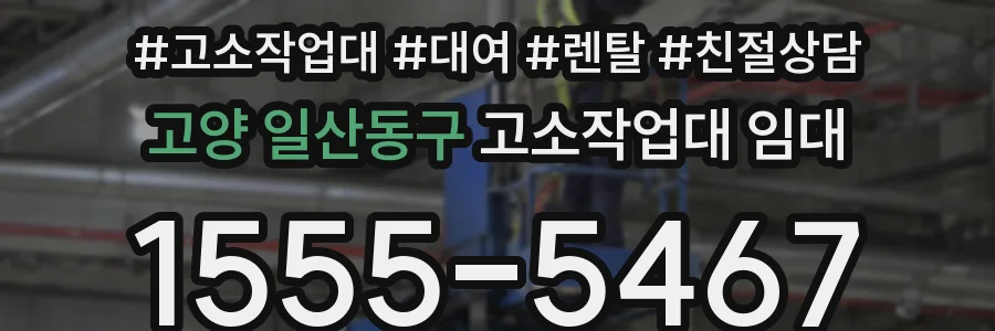 고양 일산동구 고소작업대 임대
