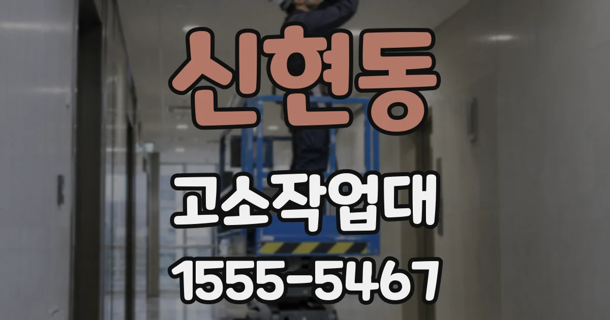 신현동 고소작업대