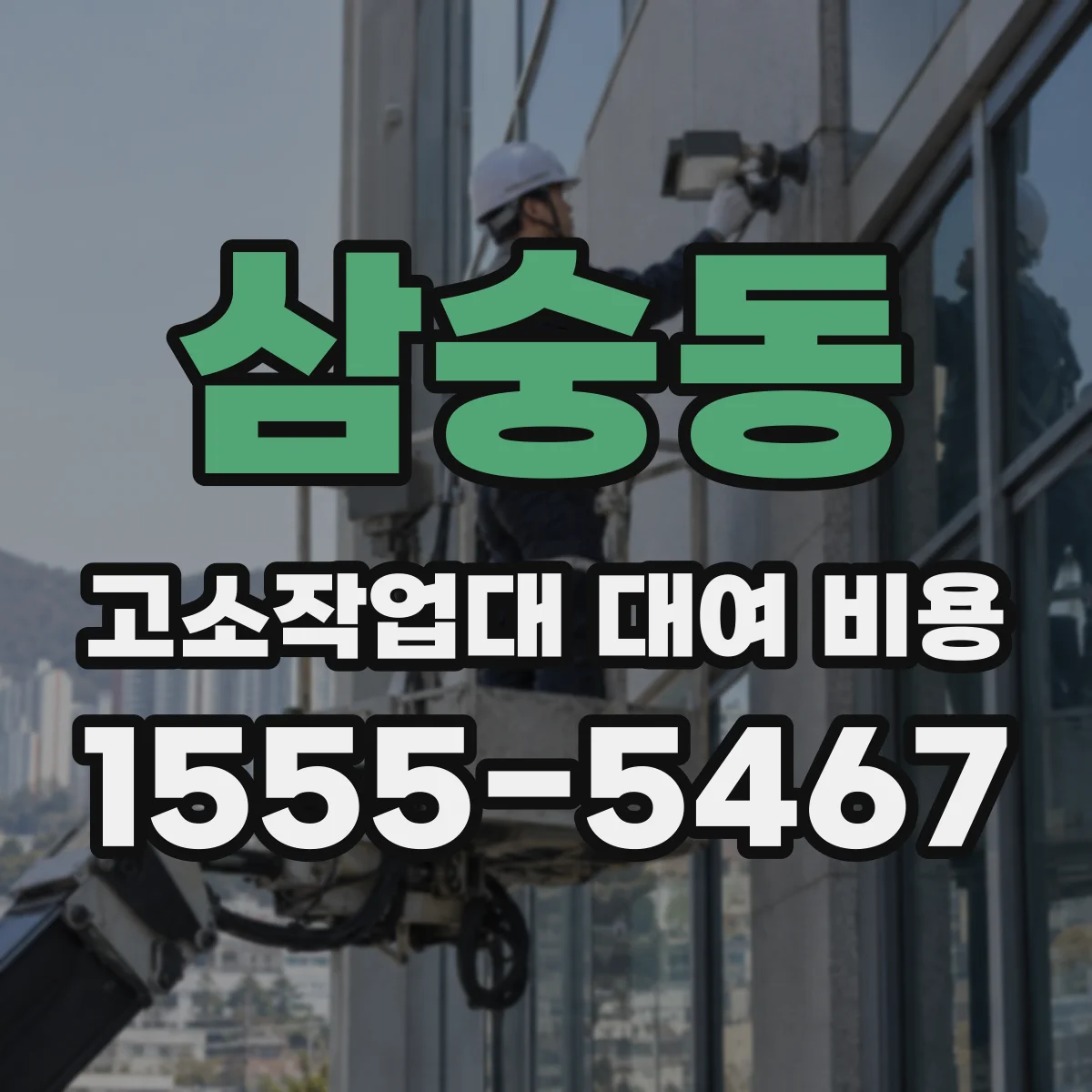 삼숭동 고소작업대 대여 비용
