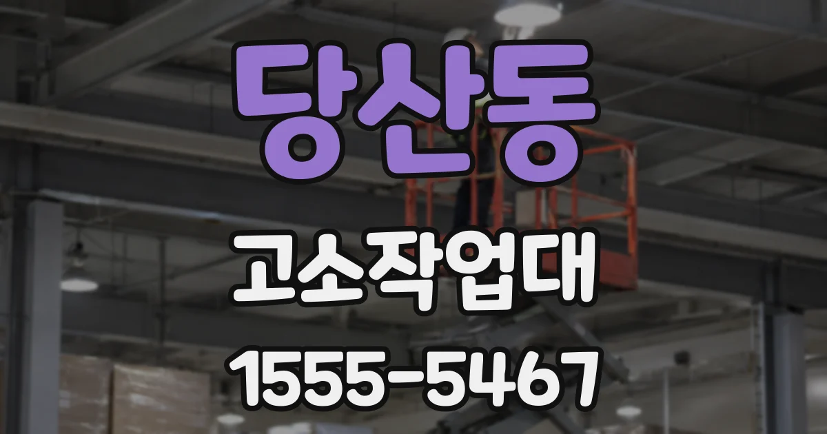 당산동 고소작업대