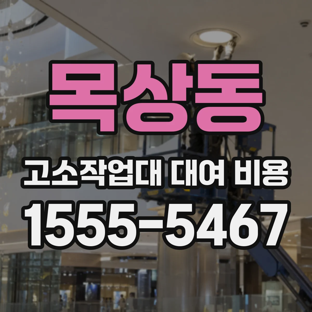 목상동 고소작업대 대여 비용