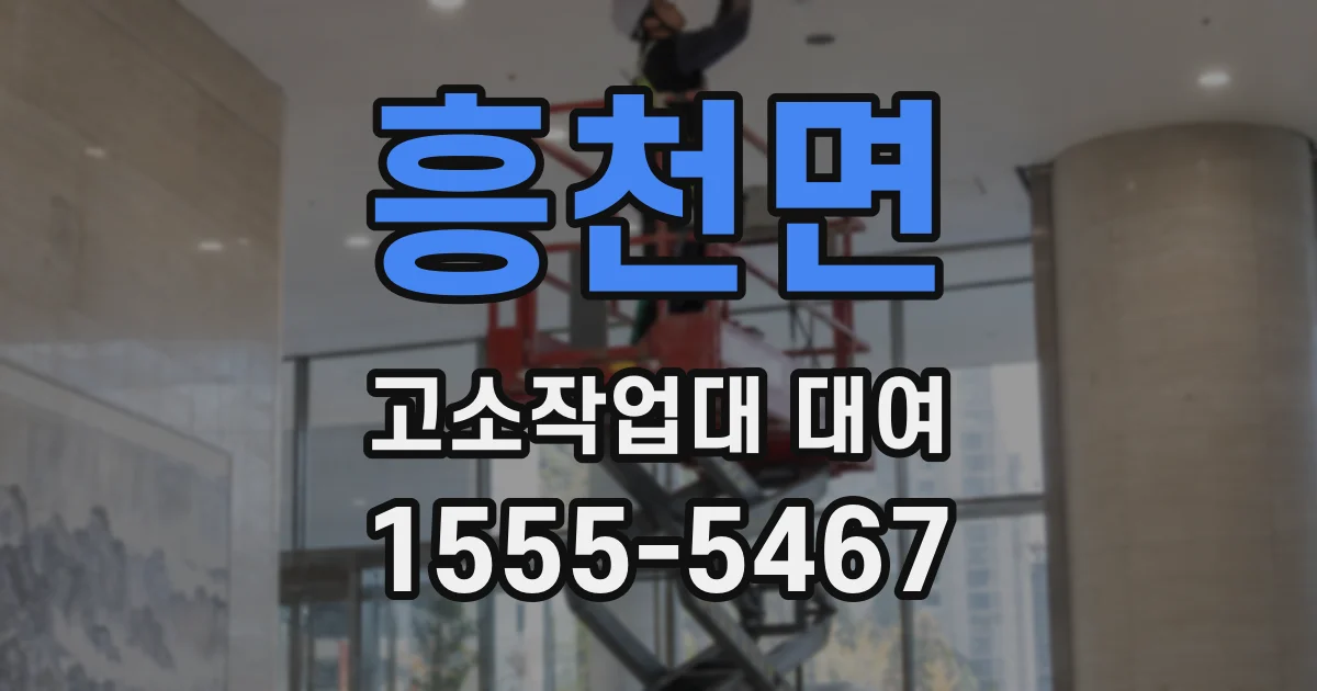 흥천면 고소작업대 대여