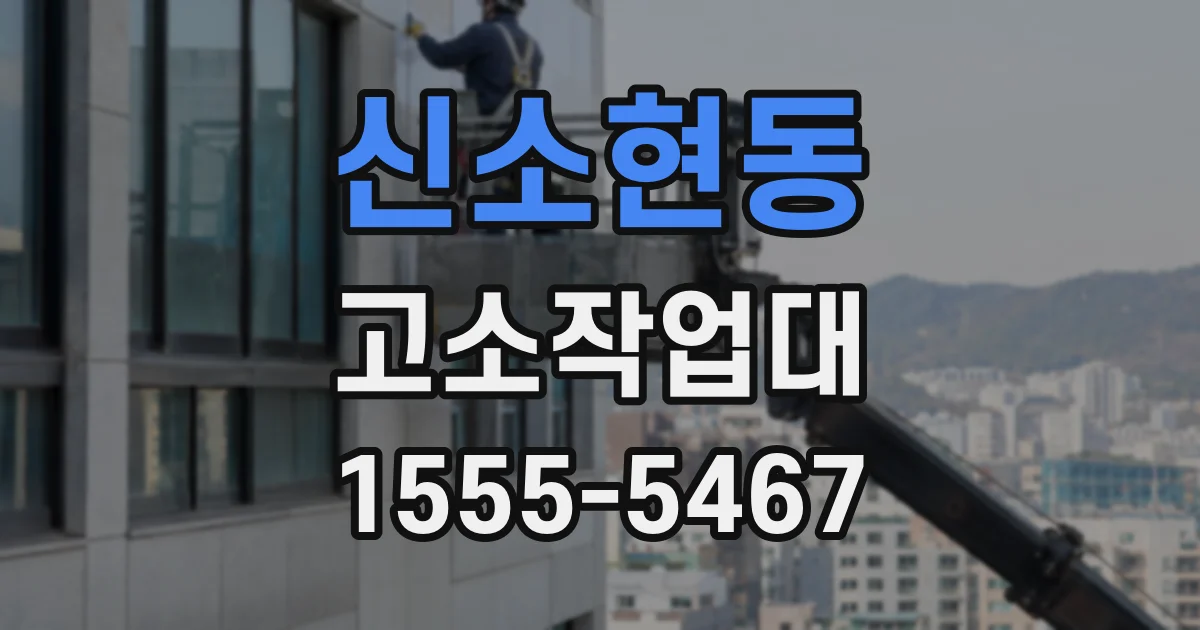 신소현동 고소작업대