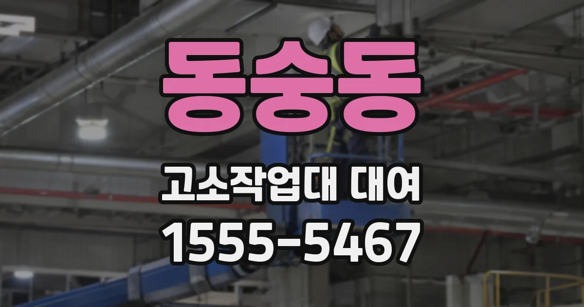 동숭동 고소작업대 대여