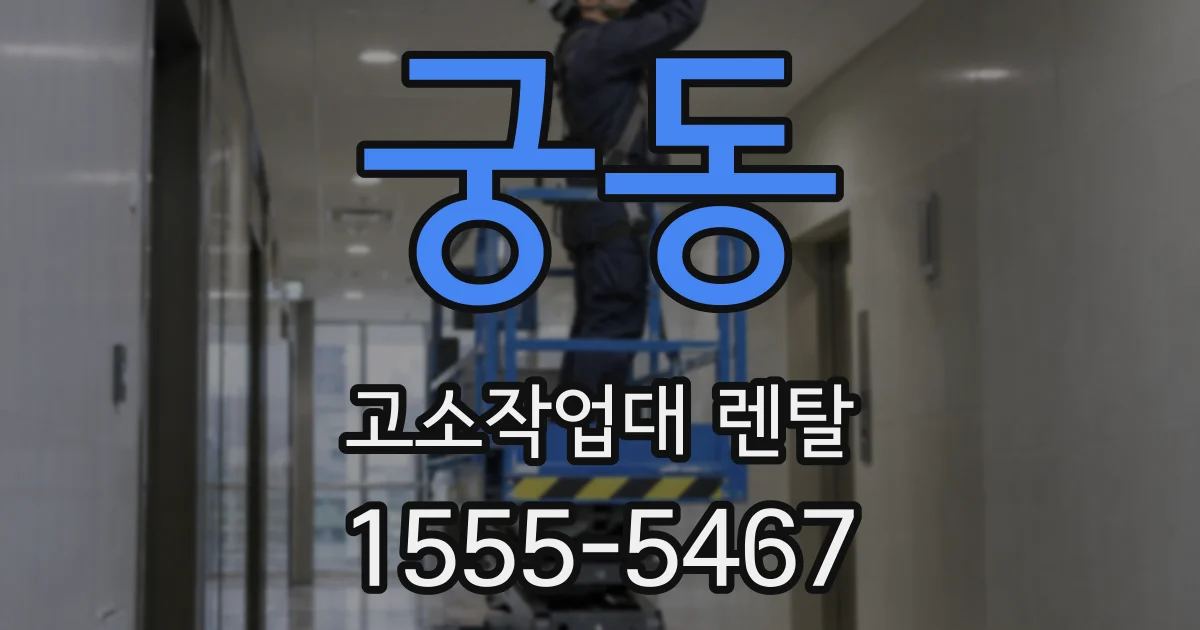 궁동 고소작업대 렌탈