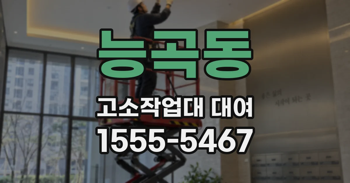 능곡동 고소작업대 대여